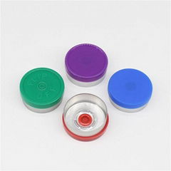 20mm aluminum plastic combination flip off cap