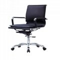 mid back modern comfortable executive leather office chair 1