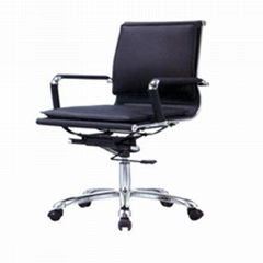 mid back modern comfortable executive leather office chair