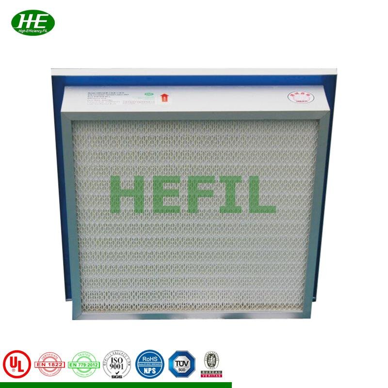 Gel Seal Mini-Pleat Panel Filter for Pharmaceutical Industry Clean Room 2