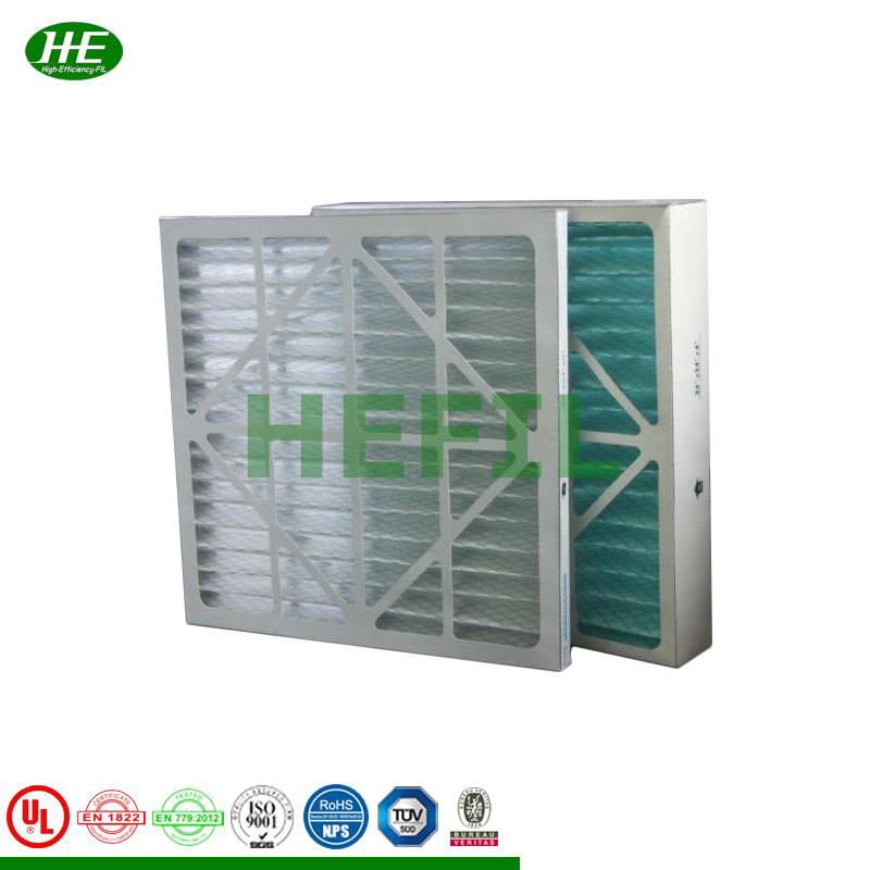 Primary Efficiency Cardboard Pleated Panel Pre Air Filter G3 G4 Filter
