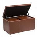 Leather Ottoman Chair Hotel Chair Restaurant Chair With Storage