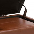 Leather Ottoman Chair Hotel Chair Restaurant Chair With Storage 3