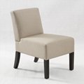 Linen Living Room Chair Hotel Chair Cafe Chair Solid Wood Chair