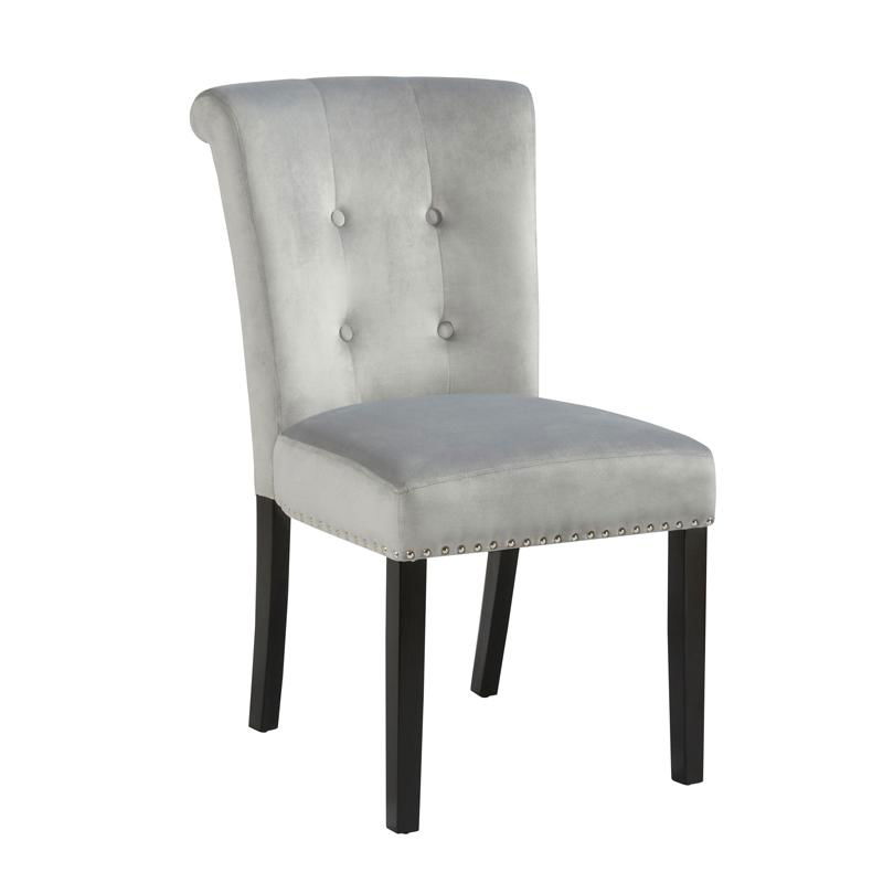 Ring Back Dining Chair with Stud in Velvet Hotel Chair Restaurant Chair 