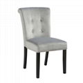 Ring Back Dining Chair with Stud in Velvet Hotel Chair Restaurant Chair 