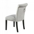 Ring Back Dining Chair with Stud in Velvet Hotel Chair Restaurant Chair  2