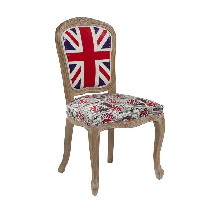 UK Designs Vintage Solid Wood Chair French Style Hotel Chair Restaurant Chair