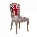 UK Designs Vintage Solid Wood Chair French Style Hotel Chair Restaurant Chair