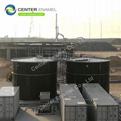 Bolted steel sludge holding tank for the