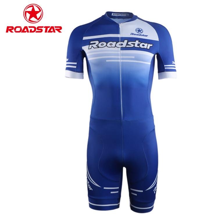Custom made sublimation printing inline speed skating suit 2