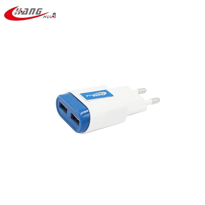 Wholesale high speed wireless 2 usb port wall charger for phone  4
