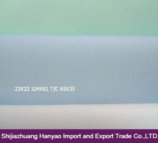 Dyed Plain Woven Fabric T/C 65/35 23x23 104x61 for Medical Care