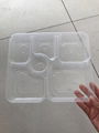 disposable six compartments plastic box