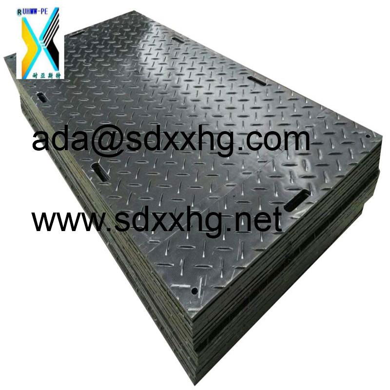 Heavy duty ground protection road mats uhmwpe plastic board 4