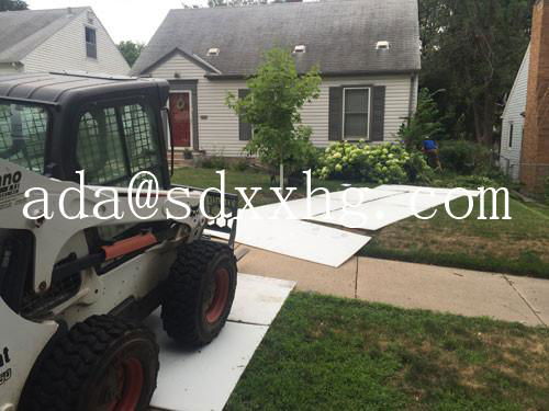 HDPE construction road mat non-slip plastic roadway 3