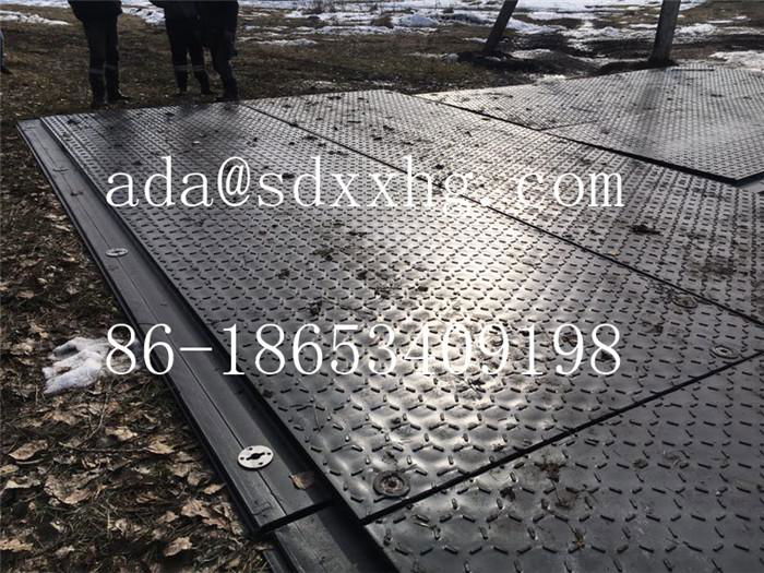 MegaDeck heavy-duty composite mats designed for high-traffic work sites power 4