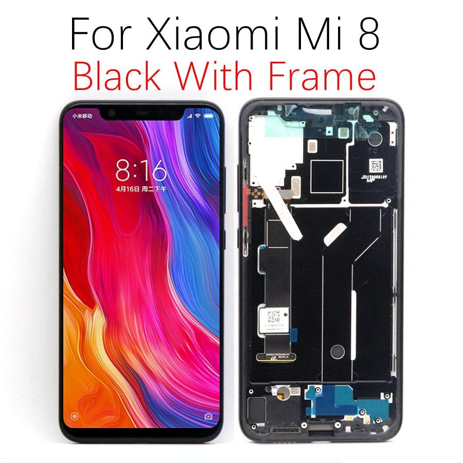 Xiaomi Mi 8 LCD Display  Screen Replacement  with Frame without Frame  4
