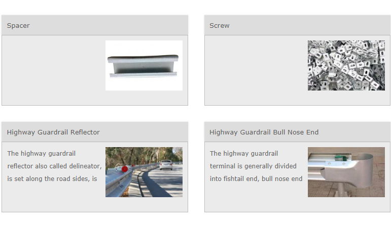 Hot Galvanized Highway Guardrail Accessories