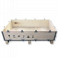  collapsible 6pcs plywood box with steel strip