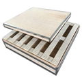 Custom collapsible wooden plywood storage box with steel strip