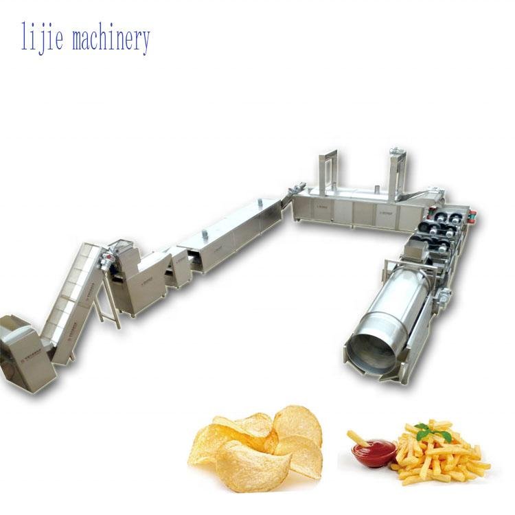 automatic frozen french fries processing machine