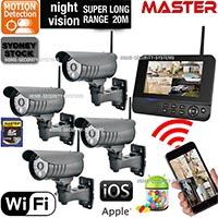 Wireless Security Cameras System IP Outdoor CCTV WIFI Home Remote Monitoring  