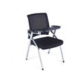 mesh back fabric seat training room chair with writing pad 1