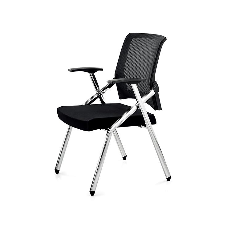 mesh back fabric seat training room chair with writing pad 401 OFC