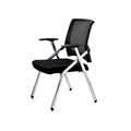 mesh back fabric seat training room chair with writing pad 2