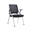 mesh back fabric seat training room chair with writing pad 3