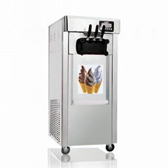 CE Approved Rainbow Vertical Soft Ice Cream Maker