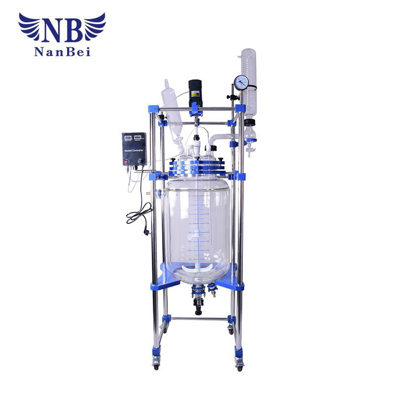 Lab Chemical Jacketed Glass Reactor with Ce