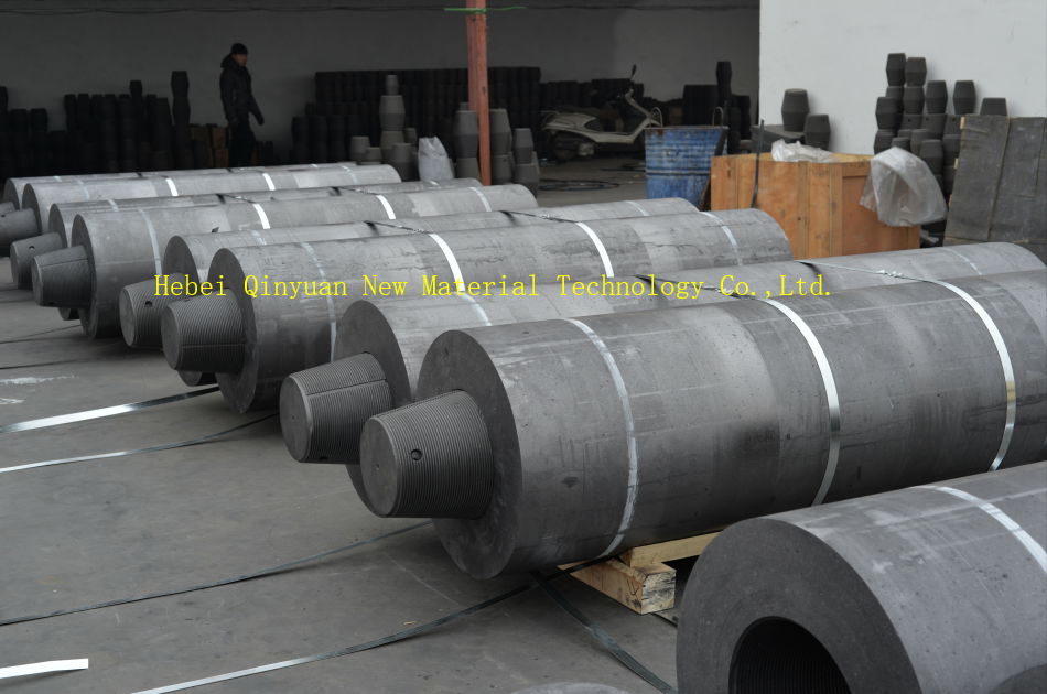 UHP Grade graphite electrode diameter 350mm for arc furnaces with nipples 5