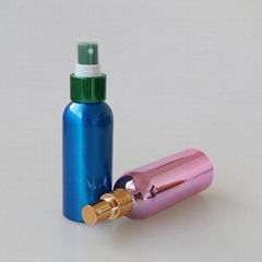 15ml cosmetic aluminum bottles wholesale with mist spray