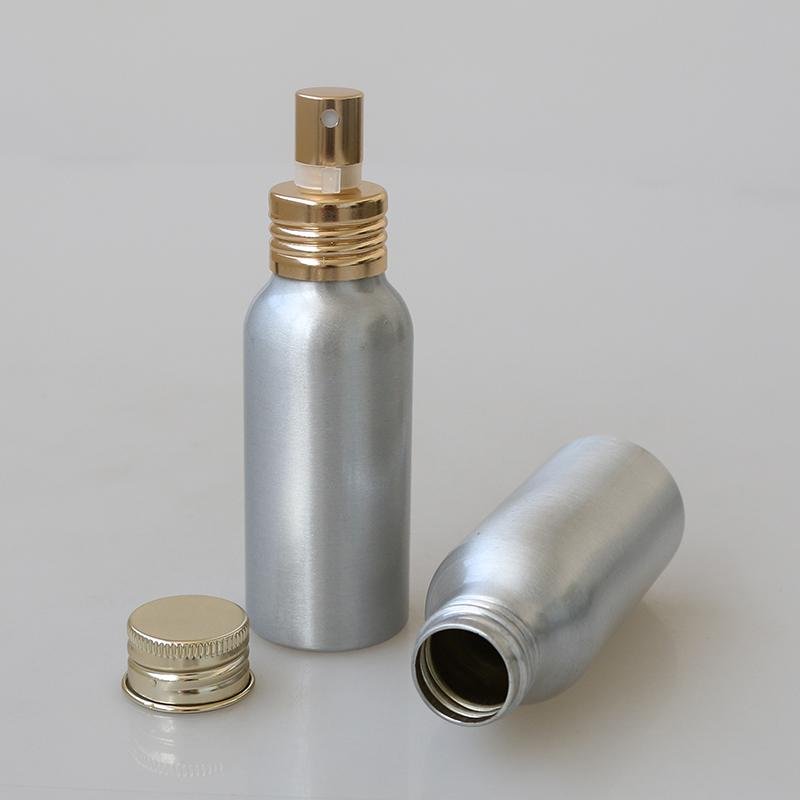 hot selling 50ml perfume spray aluminum bottle with sprayer 2