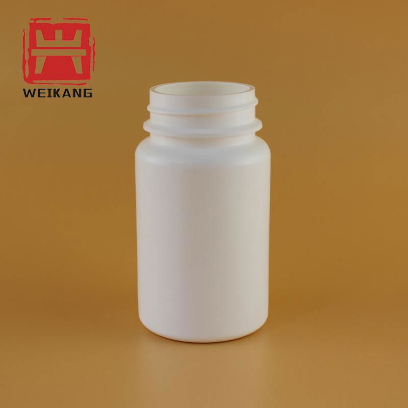Pharmaceutical Plastic Medicine white Capsule Tablet Bottle With Cap 4