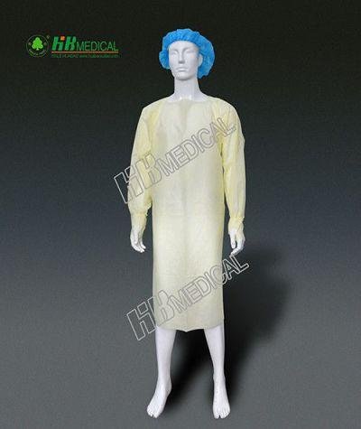 PE cloth gown