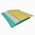 F5 Green Color Air Conditioning Unit Pocket Bag Filters Fiberglass Material 
