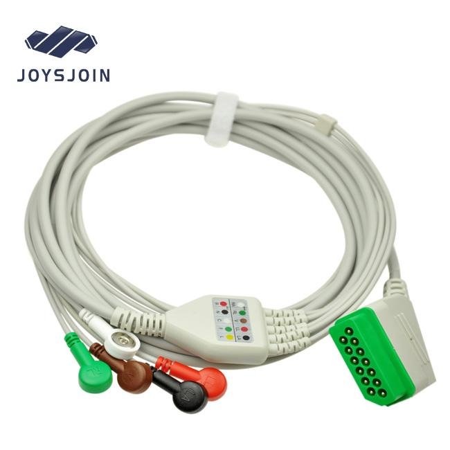Nihon Kohden BSM-7102A ECG Cable 5 lead ecg cable clip type 
