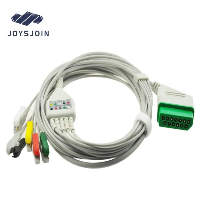 Nihon Kohden BSM-7102A ECG Cable 5 lead ecg cable clip type  2