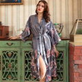 Satin Kimono Bathrobe Women Bride Bridesmaid Wedding Robe Dress Gown Sleepwear  4