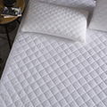  Brushed Fabric Quilt Waterproof Mattress Pad Cover Fitted Mattress Protector 