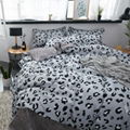 4pcs Bedding Sets Aloe Cotton Gray Brief