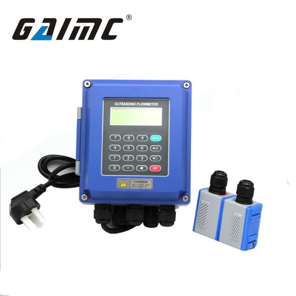 GUF120A-W China wall mounted Clamp on pipe ultrasonic water flow meter price 1