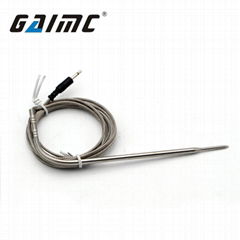 SS304 pointed tip BBQ cooking NTC temperature sensor probe