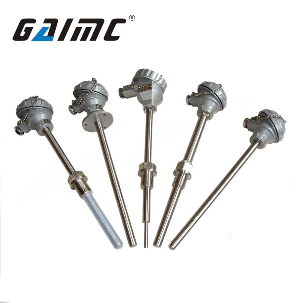 GPT Armored RTD Pt100 high temperature sensor probe price 4