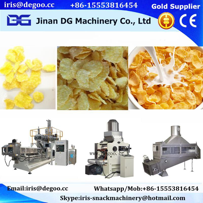 Corn flakes and breakfast cereal production line 2