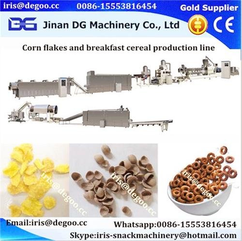 Oshish corn flakes kellgos cereal extruder machine production line 2