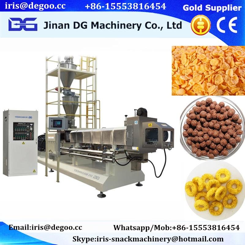 Oshish corn flakes kellgos cereal extruder machine production line 3